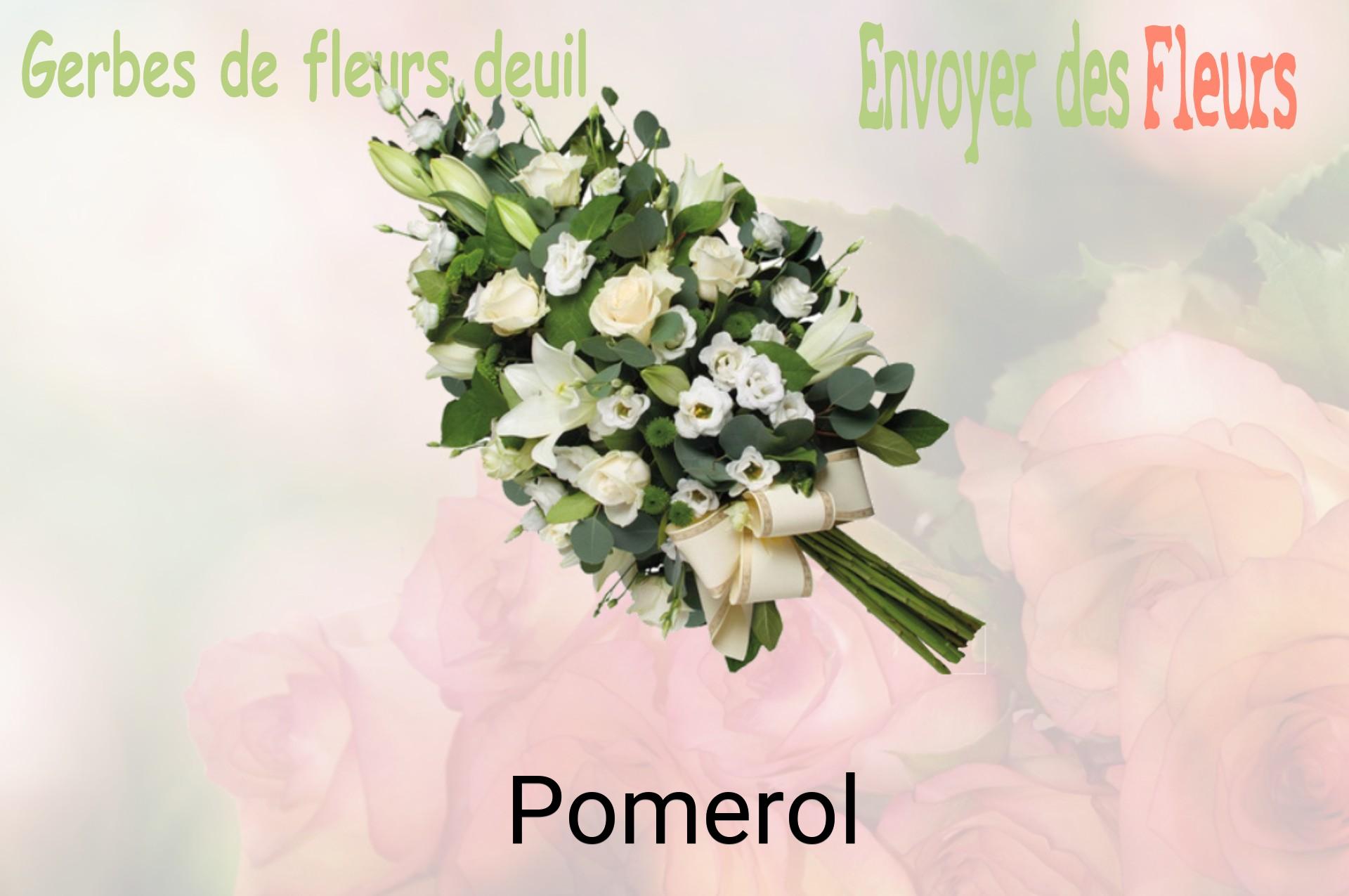 Gerbe de fleurs de deuil livrée à Pomerol